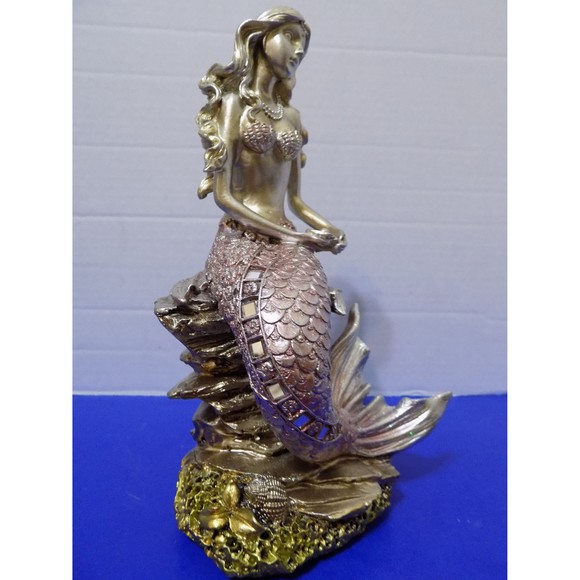 NEW Mermaid Figurine Statue Coastal Nautical Home Decor - Picture 4 of 6
